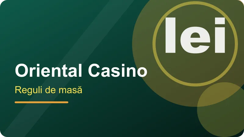 Baccarat la casino Oriental: trei pariuri – ilustrație pentru secțiunea Oriental Casino