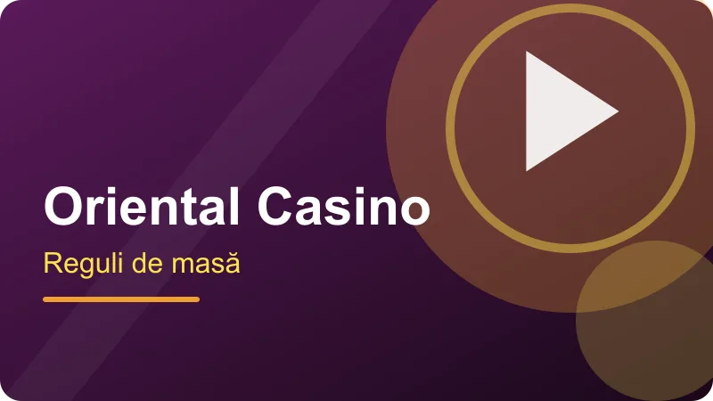 Sic bo la Oriental Casino RO – ilustrație pentru secțiunea Oriental Casino